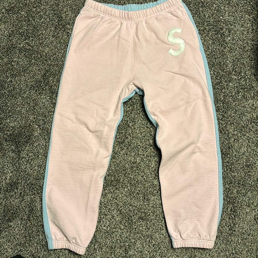 Supreme S Logo Split Sweatpants ‘Light Pink’